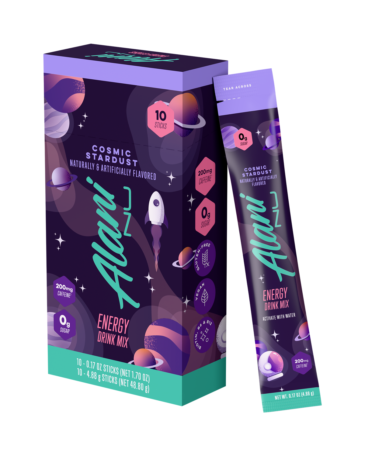 Cosmic Stardust Energy Powder Sticks, 10-Pack