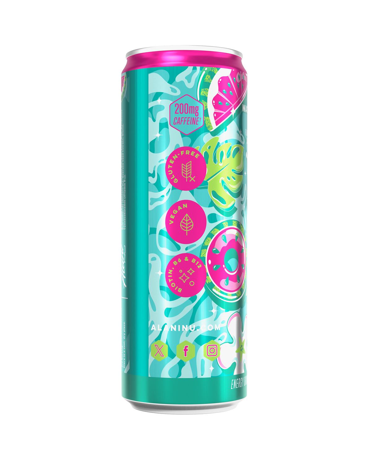 Watermelon Wave Energy Drinks, 12-Pack