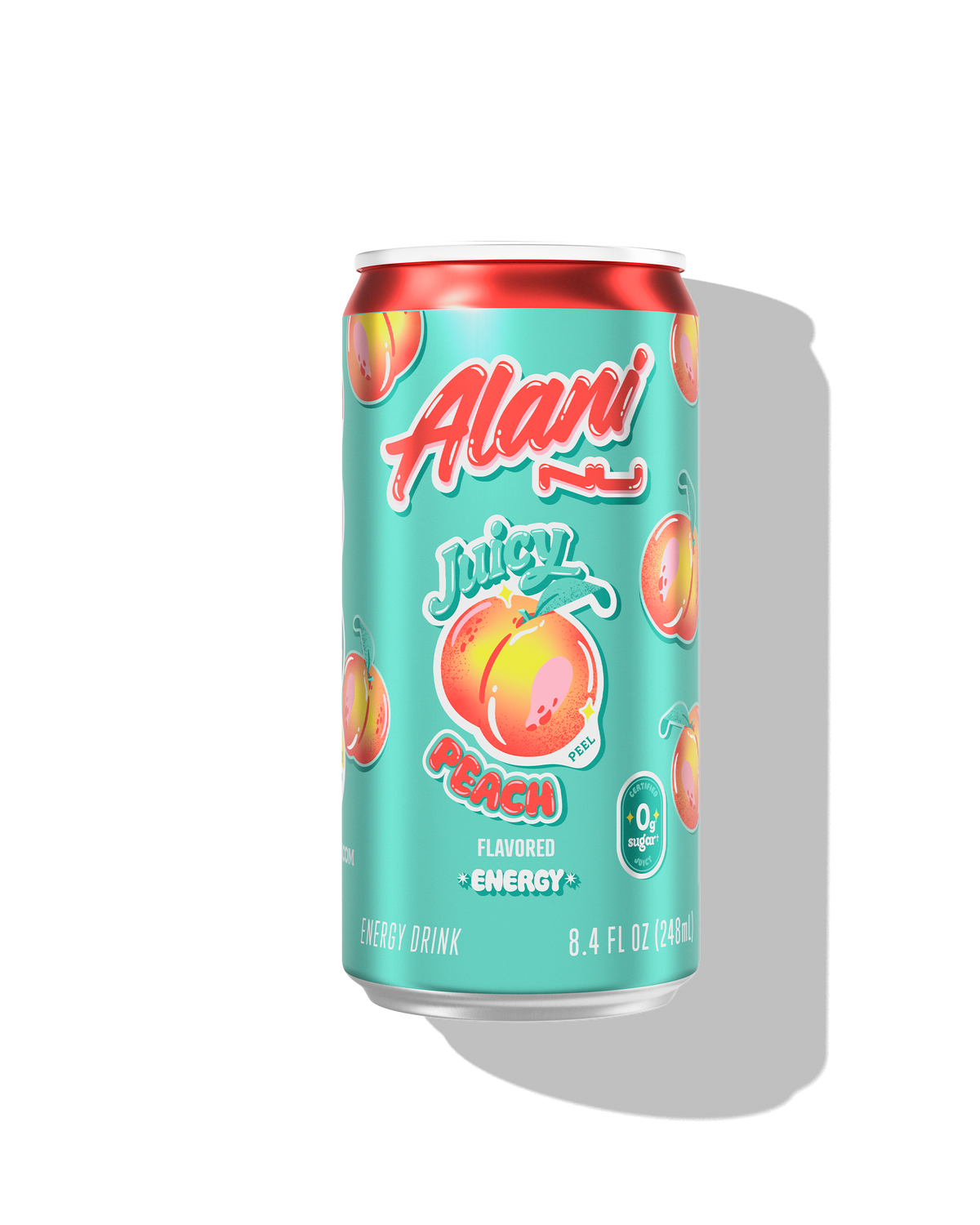 Juicy Peach Mini Energy Drinks, 24-Pack