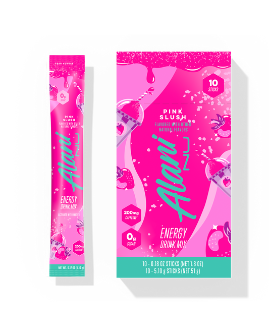 Pink Slush Powdered Energy Drink Sticks, 10-Pack