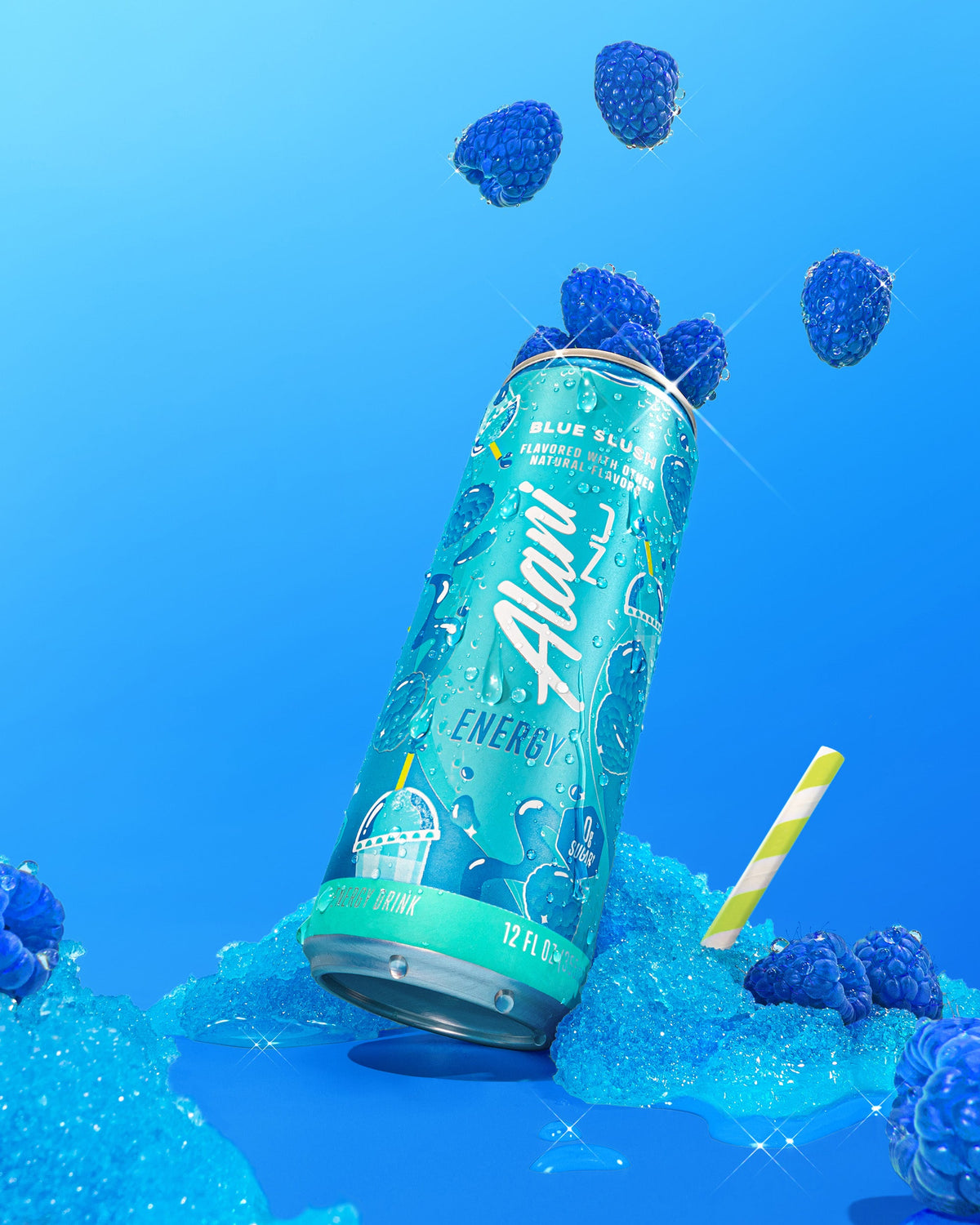 Blue Slush Energy Drink 12-Pack & Pre-Workout+ Bundle