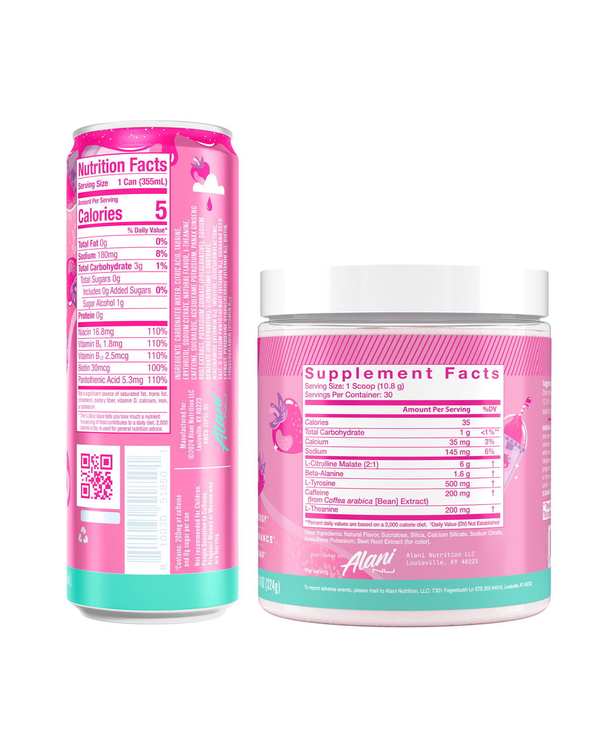 Pink Slush Workout Mix with Energy Drink Pack