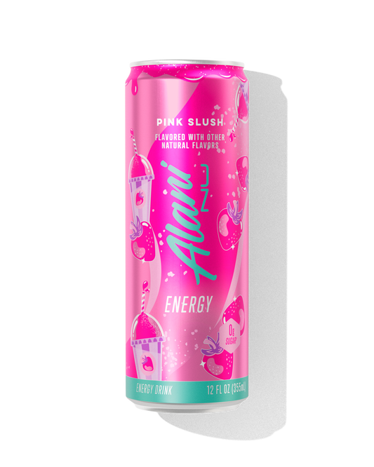 Pink Slush Strawberry Energy Drinks, 12-Pack