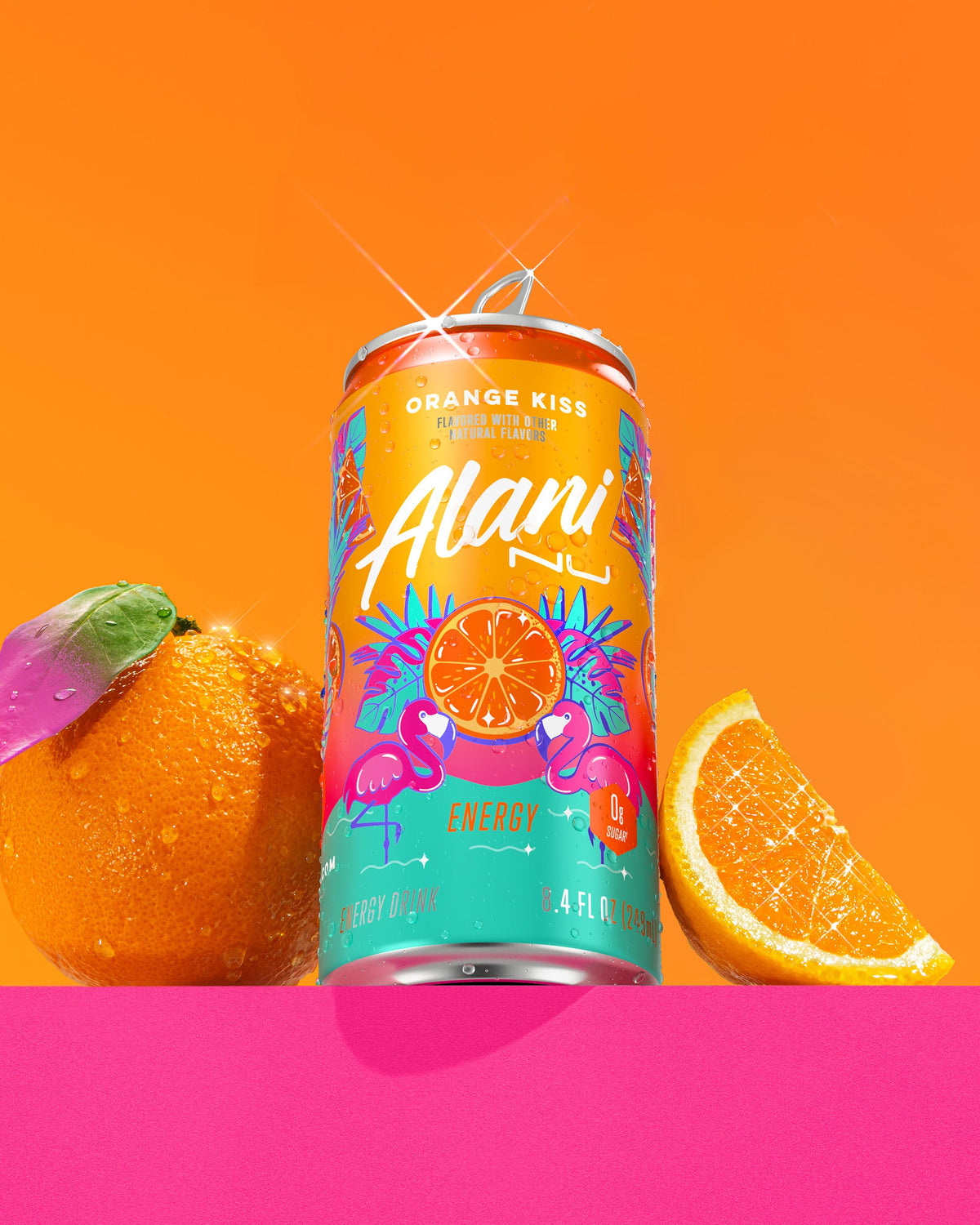 Orange Kiss Mini Energy Drinks, 24-Pack