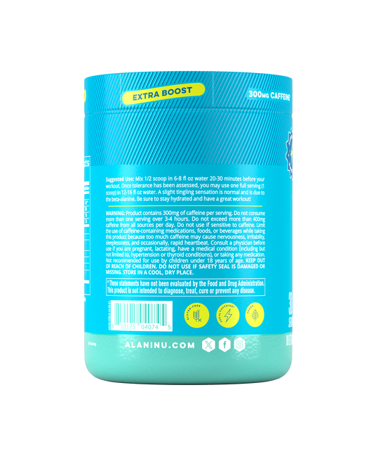 Blue Slush Pre-Workout+ Powder, 30 Servings