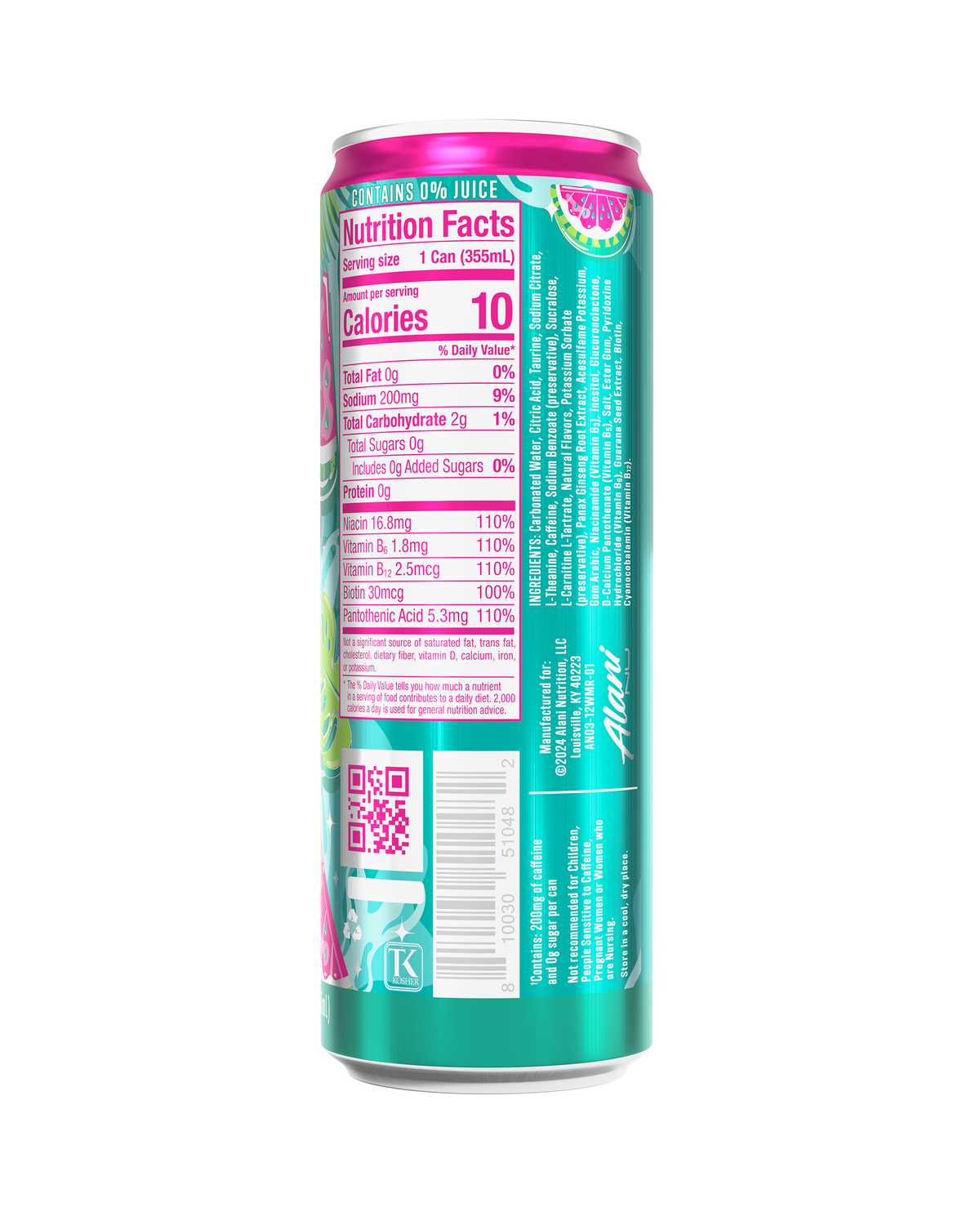 Watermelon Wave Energy Drinks, 12-Pack