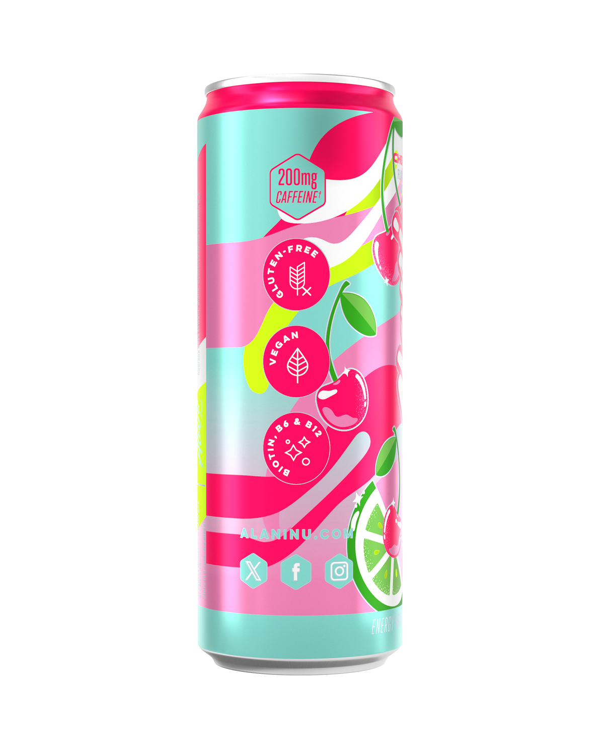 Cherry Twist Cherry-Lime Energy Drinks, 12-Pack
