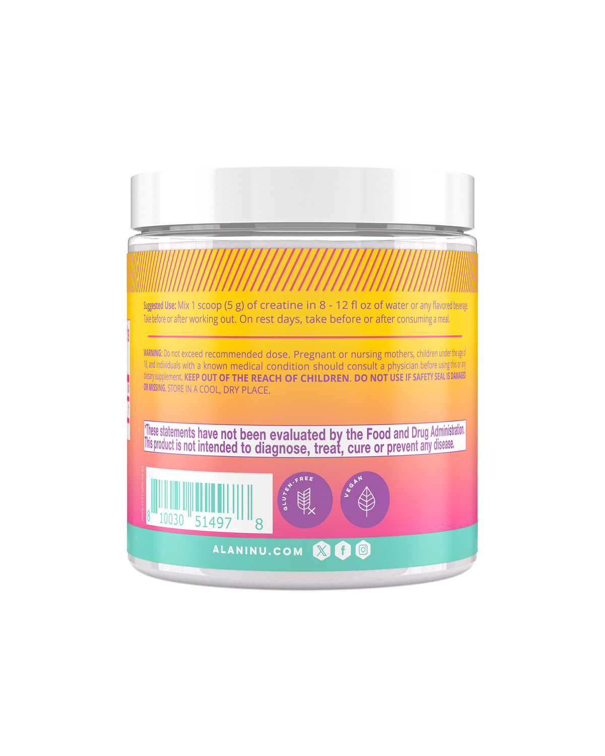 Single-Ingredient Creatine Powder, 30 Servings