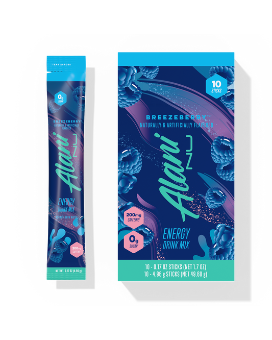Breezeberry Energy Powder Sticks, 10-Pack