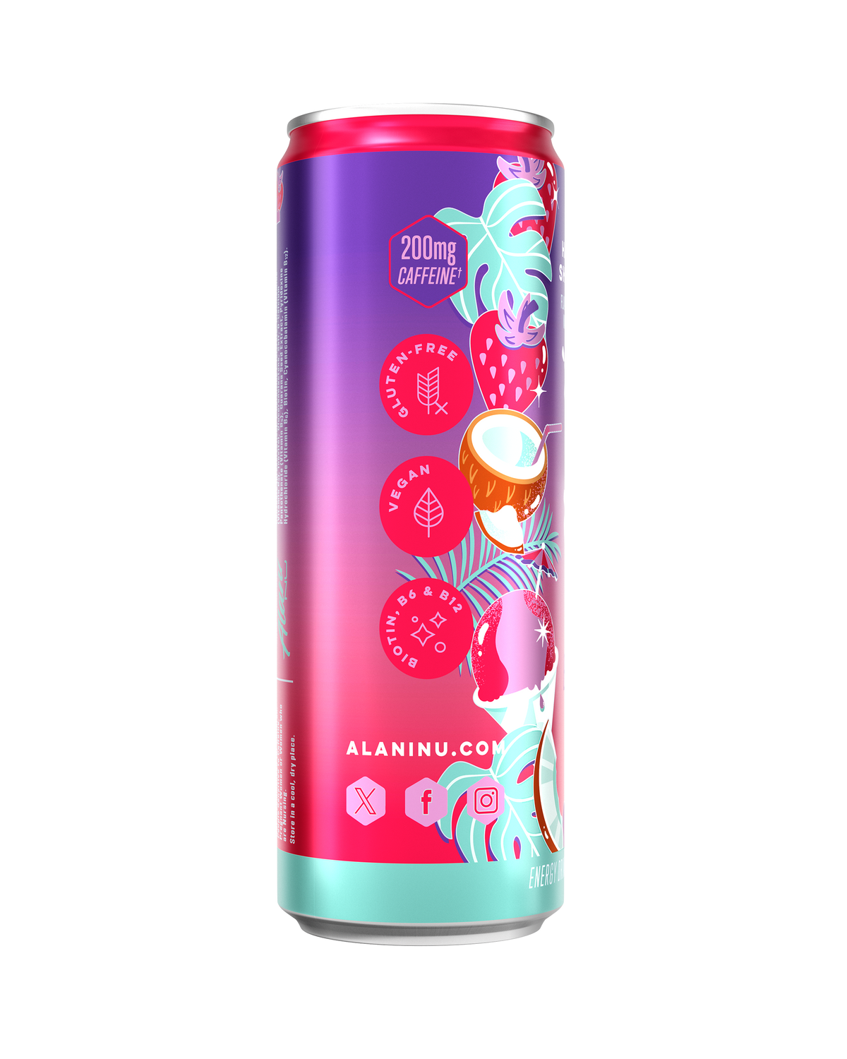Hawaiian Shaved Ice Energy Drinks, 12-Pack