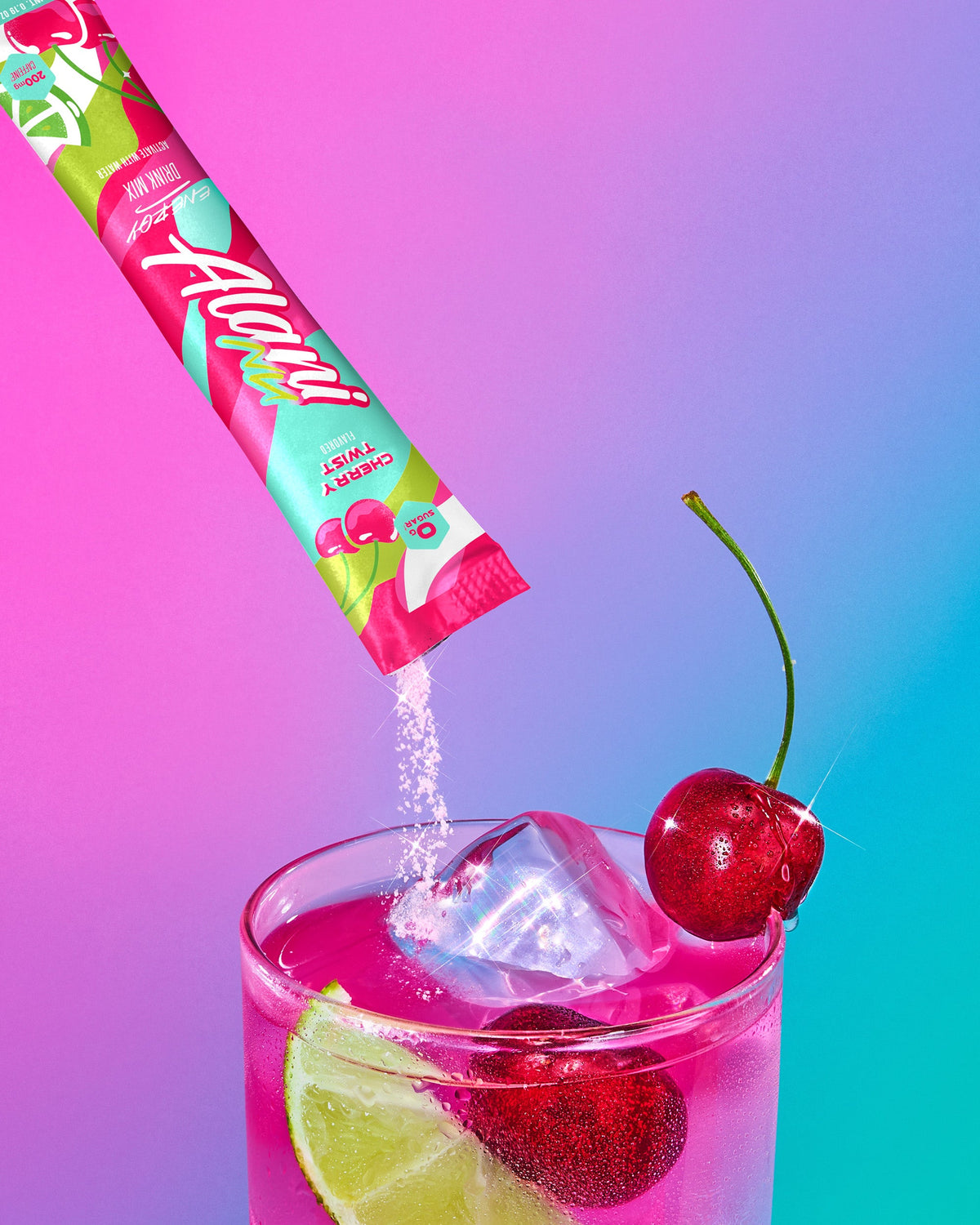 Cherry Twist Energy Drink Mix Sticks, 10-Pack