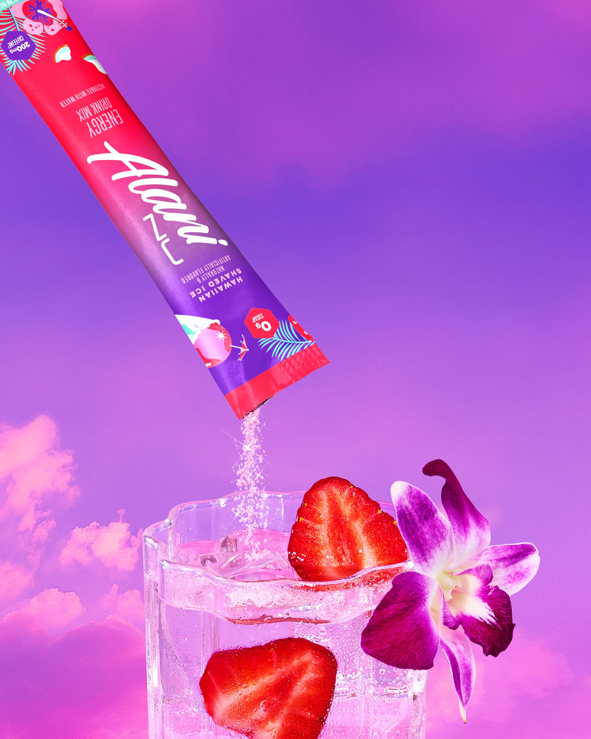 Hawaiian Shaved Ice Energy Powder Sticks, 10-Pack