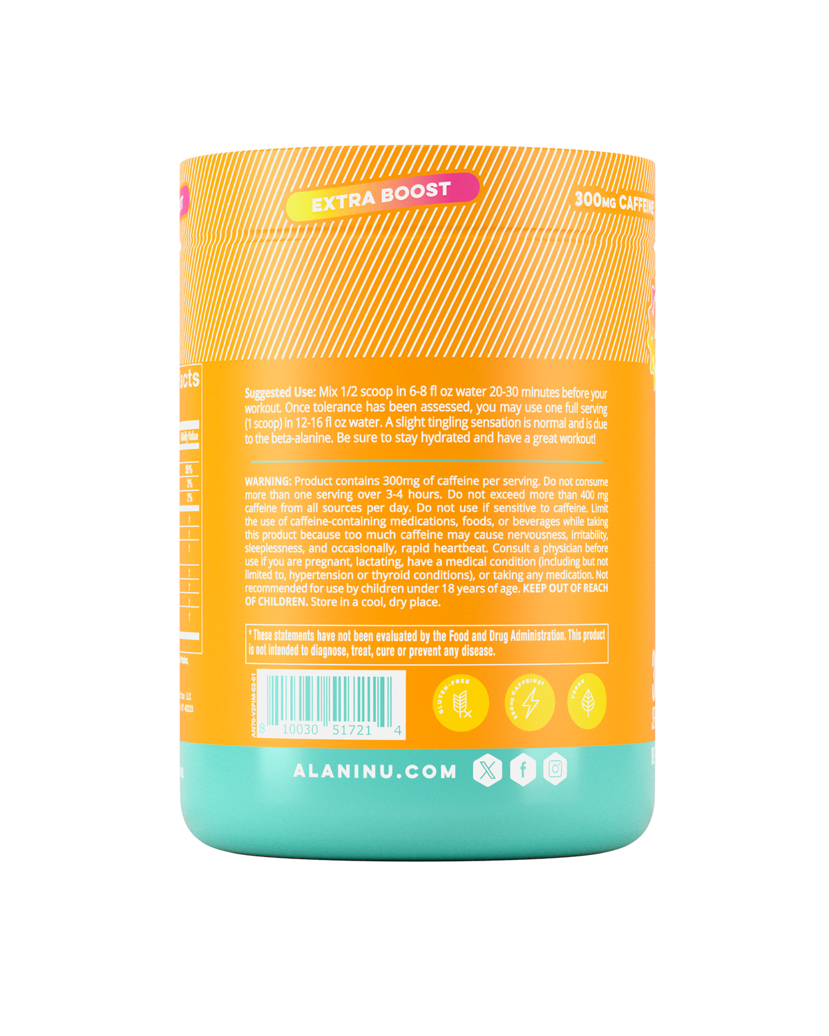 Paradise Swirl Pre-Workout+ Powder, 30 Servings