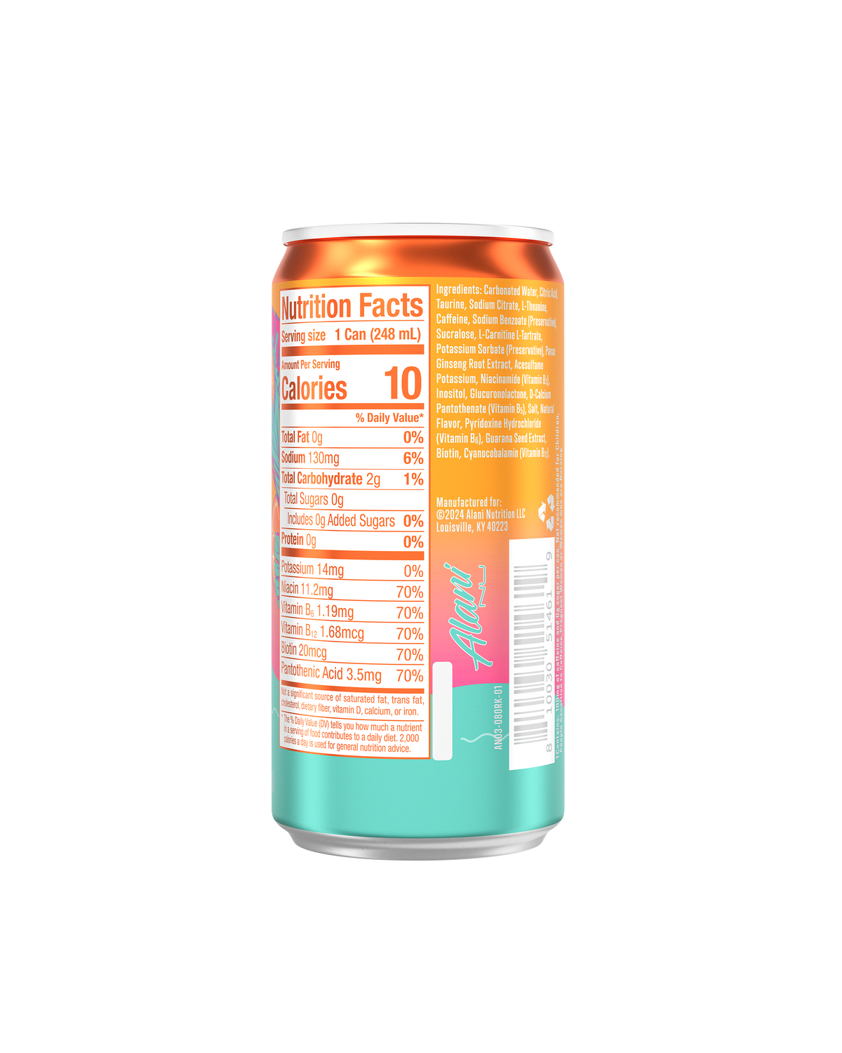 Orange Kiss Mini Energy Drinks, 24-Pack