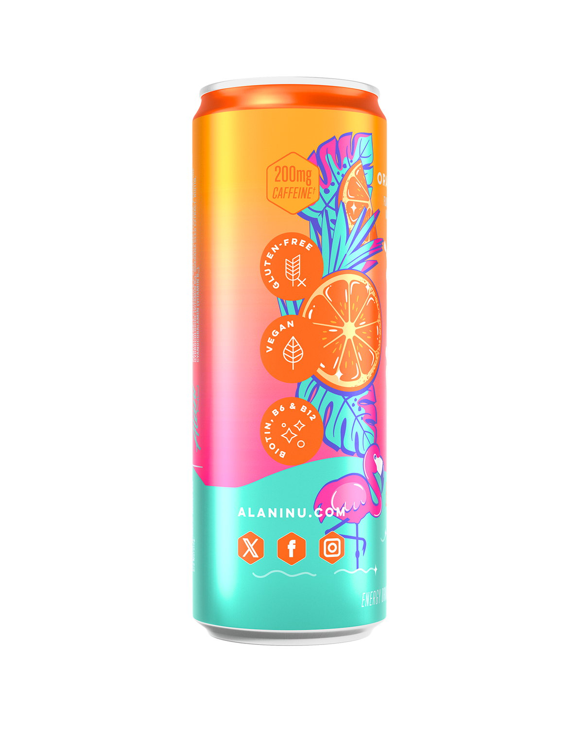 Orange Kiss Citrus Energy Drinks, 12-Pack